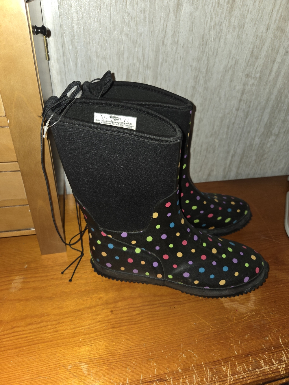 Western Chief Ditsy Dots Neoprene Mid Rain Boots